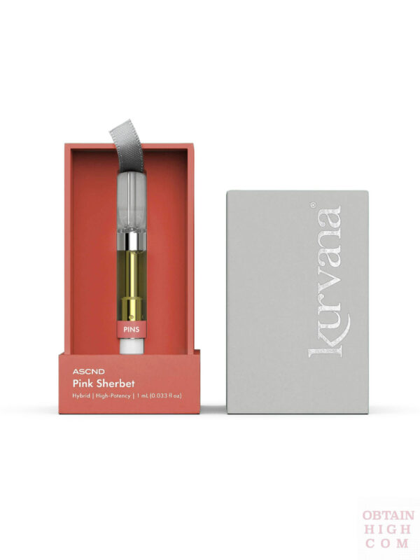 ASCND Pink Sherbet THC Cartridge by Kurvana
