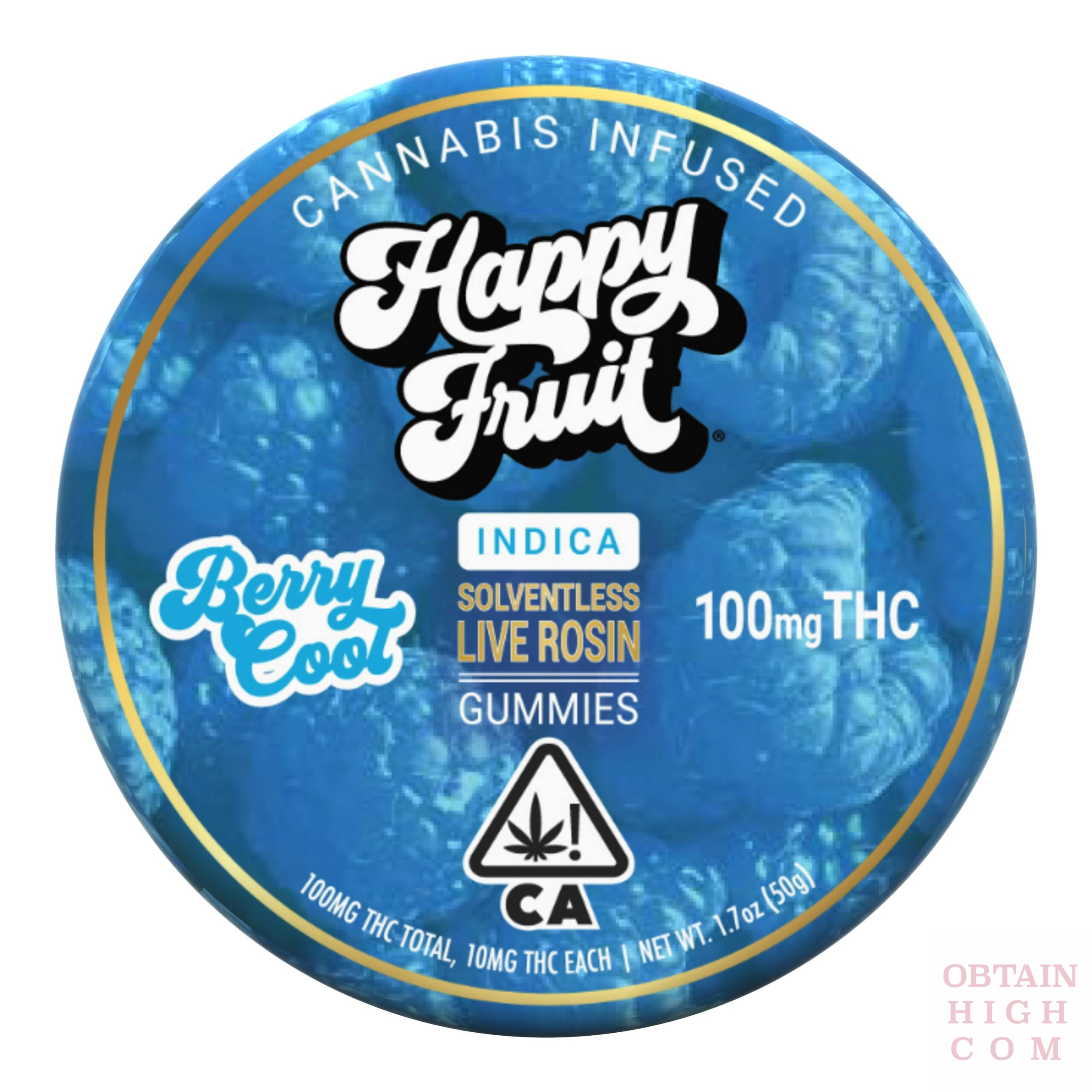 Berry Cool Rosin Cannabis Gummies by Happy Fruit obtain high Berry Cool Rosin Cannabis Gummies by Happy Fruit obtain high