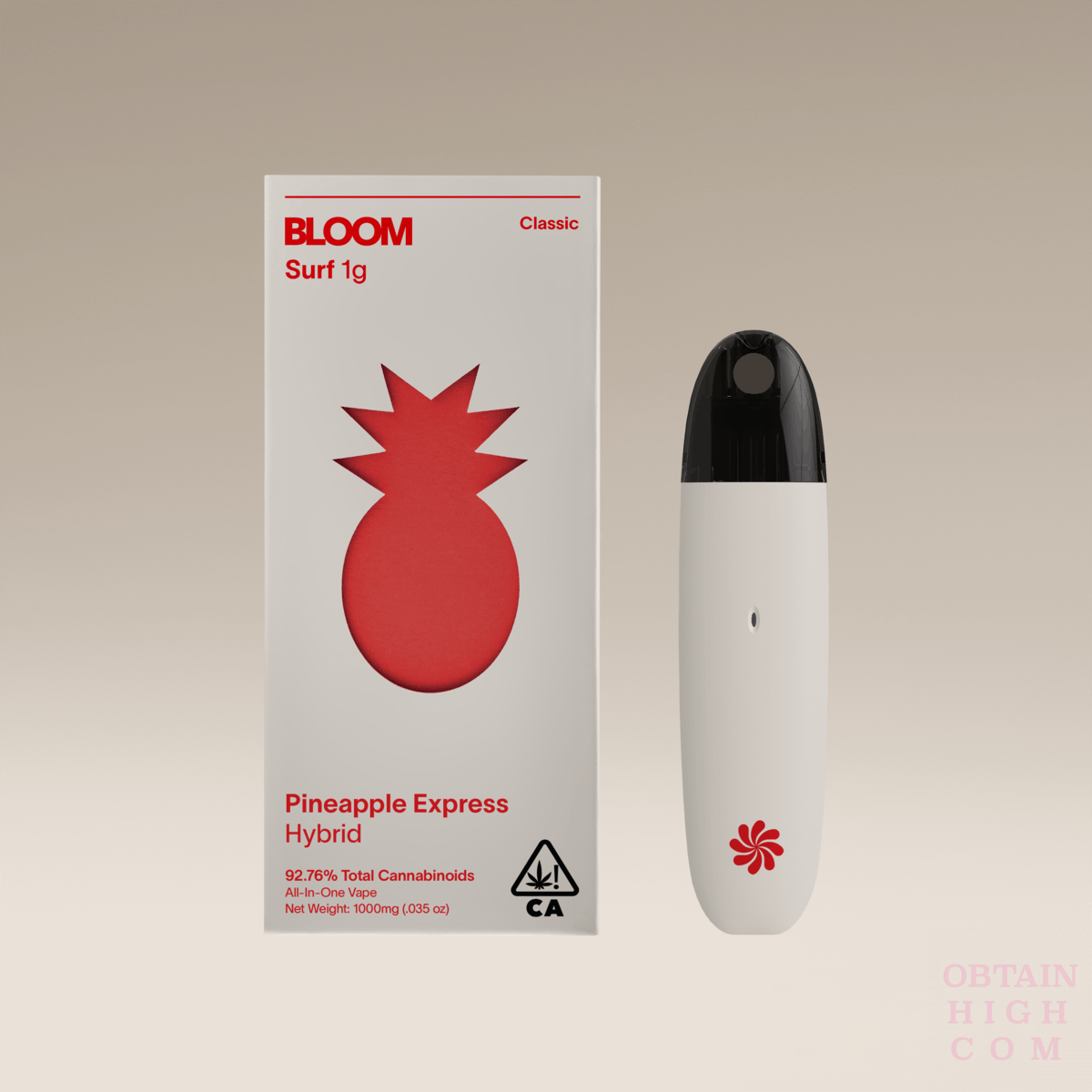 Pineapple Express Classic Surf 1000mg All-In-One Vape Pen by Bloom obtain high Pineapple Express Classic Surf 1000mg All-In-One Vape Pen by Bloom obtain high